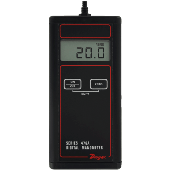 Dwyer Single Pressure Digital Manometer, Series 476A & 478A